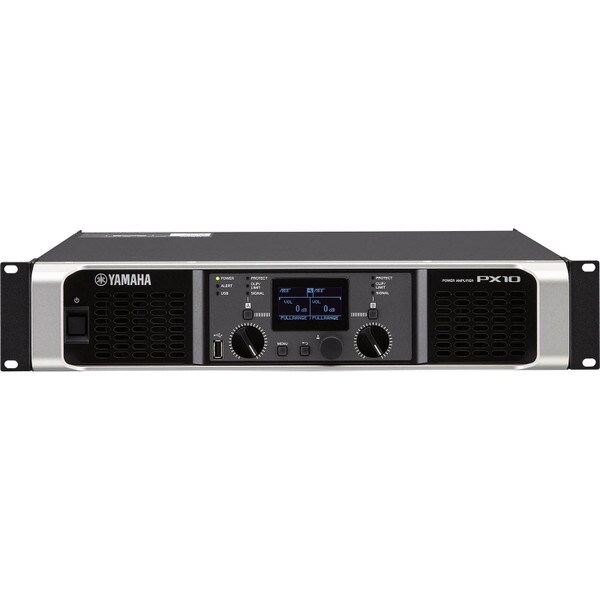 Main product image for Yamaha PX10 Dual Channel 1200w x 2 @ 4 Ohm Class D Amplifier with DSP241-7130